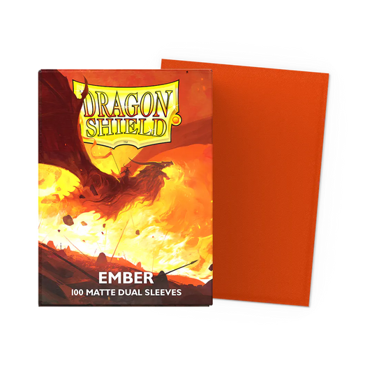 Matte Ember Dragon Shield Card Sleeves