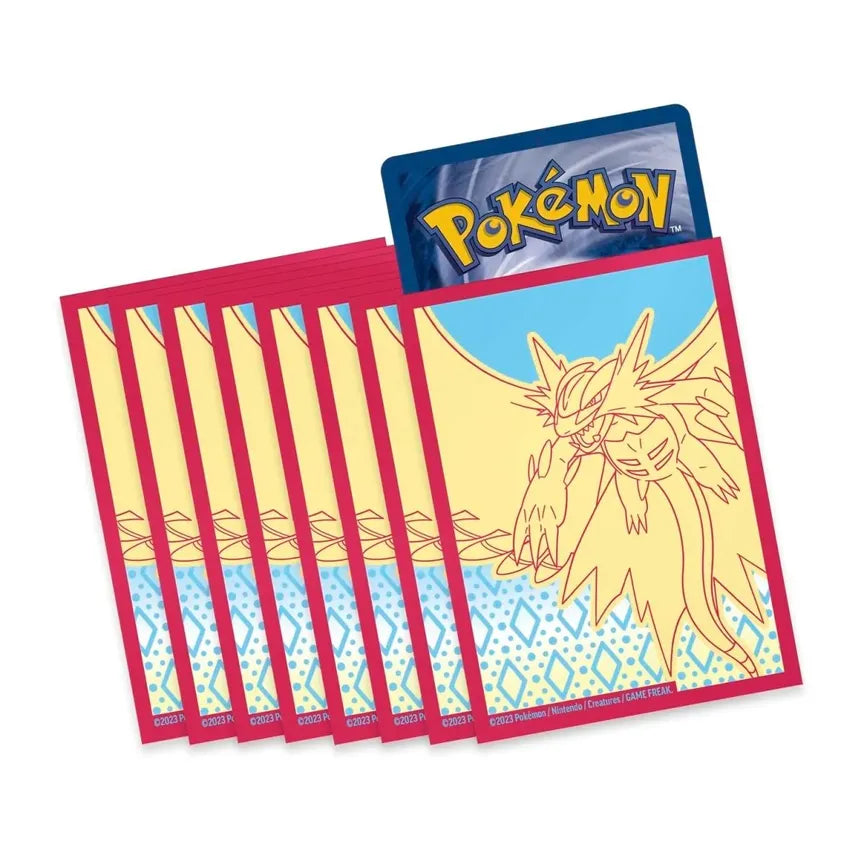 Pokemon TCG: Paradox Rift Elite Trainer Box Card Sleeves - Roaring Moon (65-Pack)